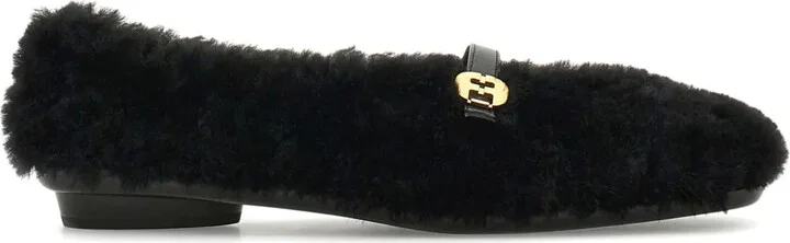 Fluffy ballerina shoes
