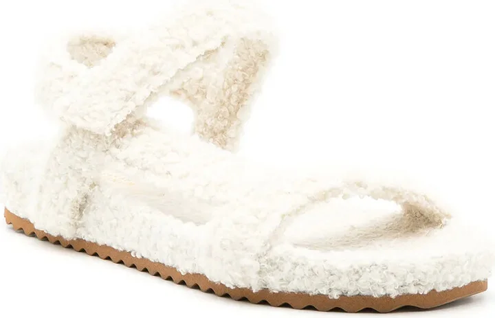 Fluffy Touch-Strap Sandals - Image 2