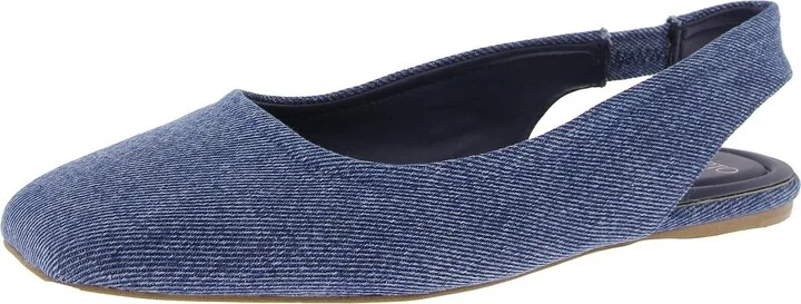 FLXANTONA Womens Leather Slingback Ballet Flats