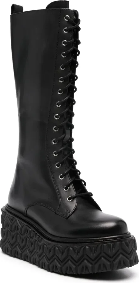 Fly-embossed wedge boots - Image 2