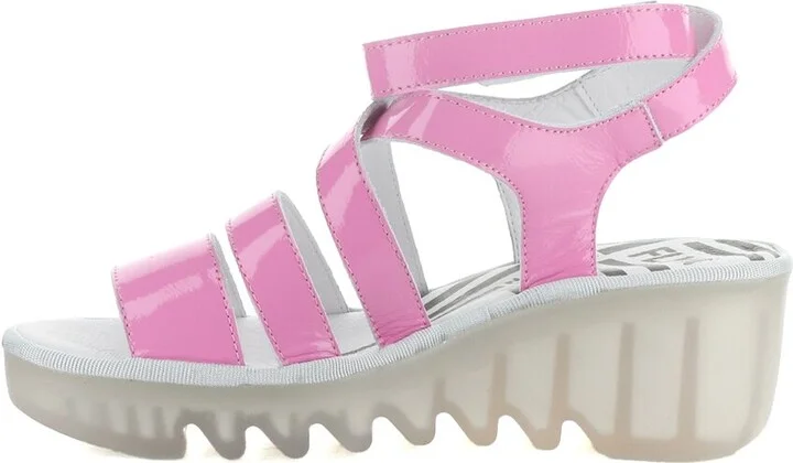 Fly London Bafy Patent Wedge Sandal - Image 2