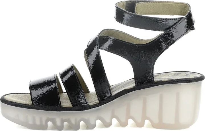 Fly London Bafy Patent Wedge Sandal - Image 2