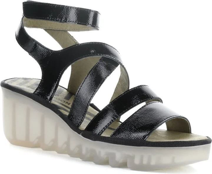 Fly London Bafy Patent Wedge Sandal