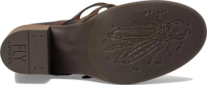FLY LONDON BALY106FLY Women's Shoes Black/Camel Velvet/Bridle : EU 36 (US Women's 5.5-6) M, Leather/Rubber - Image 3