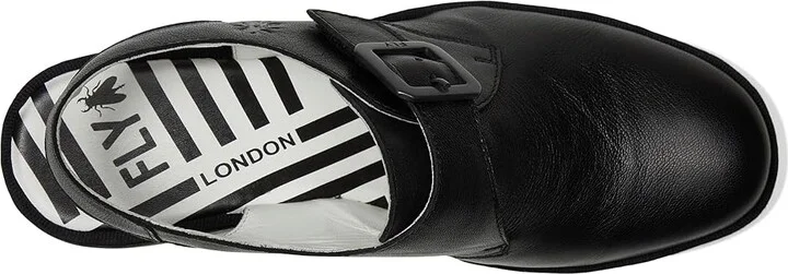 FLY LONDON BARY565FLY Women's Shoes Black : EU 40 (US Women's 9-9.5) M, Leather - Image 2