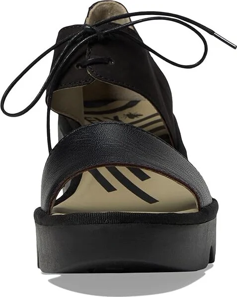 FLY LONDON BILU465FLY Women's Shoes Black Mousse/Cupido : EU 36 (US Women's 5.5-6) M, Leather/Rubber - Image 2