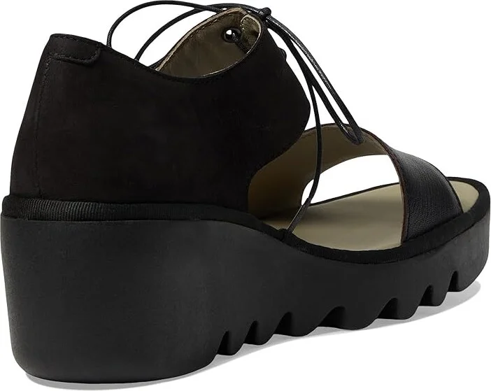 FLY LONDON BILU465FLY Women's Shoes Black Mousse/Cupido : EU 36 (US Women's 5.5-6) M, Leather/Rubber - Image 4