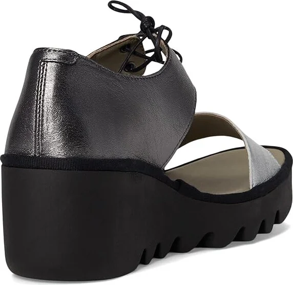 FLY LONDON BILU465FLY Women's Shoes Silver/Graphite : EU 40 (US Women's 9-9.5) M, Leather/Rubber - Image 4