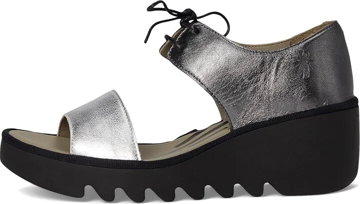 FLY LONDON BILU465FLY Women's Shoes Silver/Graphite : EU 40 (US Women's 9-9.5) M, Leather/Rubber - Image 6