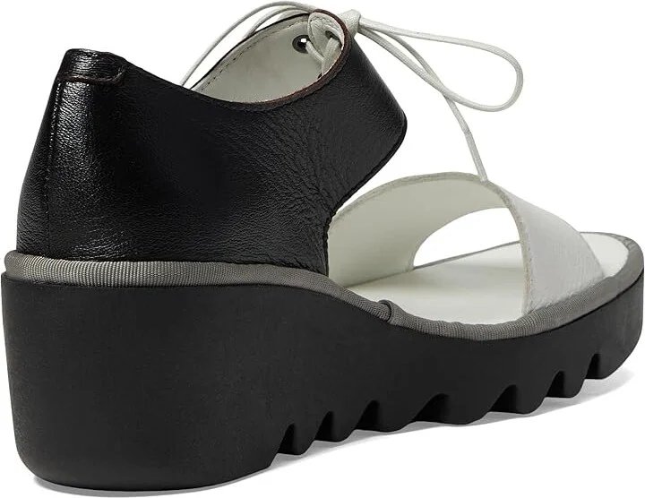 FLY LONDON BILU465FLY Women's Shoes White/Black Mousse : EU 36 (US Women's 5.5-6) M, Leather/Rubber - Image 4