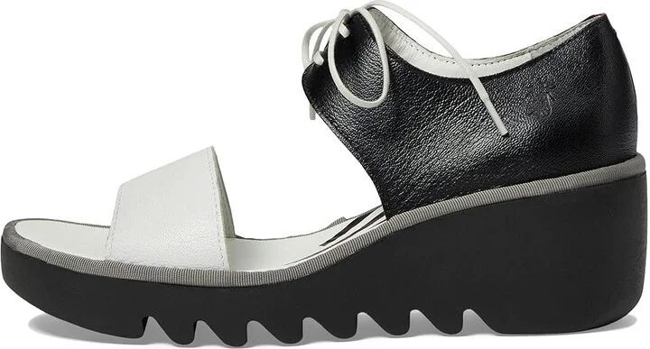 FLY LONDON BILU465FLY Women's Shoes White/Black Mousse : EU 36 (US Women's 5.5-6) M, Leather/Rubber - Image 5