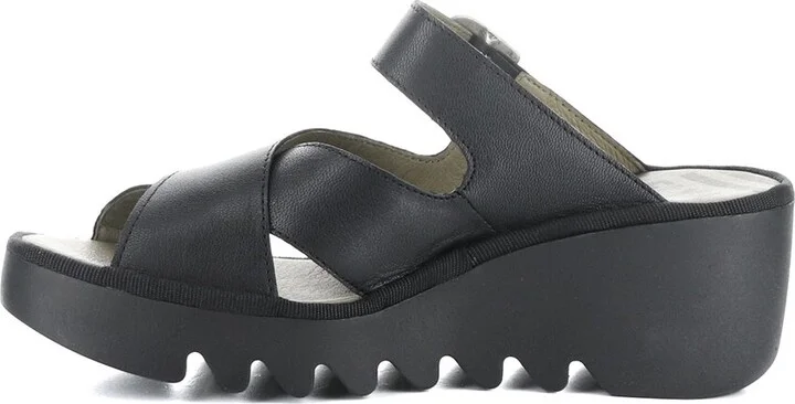 Fly London Bocy Leather Wedge Sandal - Image 2