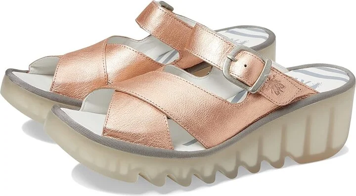 FLY LONDON BOCY409FLY Women's Shoes Blush Gold Idra : EU 39 (US Women's 8-8.5) M, Leather