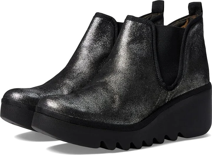 FLY LONDON BYNE349FLY Women's Shoes Silver Dark Flash : EU 38 (US Women's 7.5-8) M, Textile
