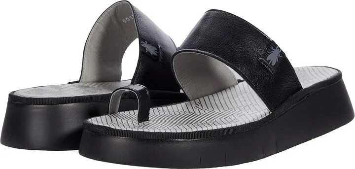 FLY LONDON Chev Women's Shoes Black : EU 41 (US Women's 10-10.5) M, Leather