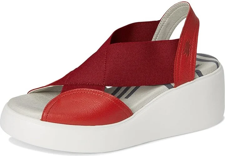 FLY LONDON DAIF216FLY Women's Sandals Devil Red : EU 39 (US Women's 8-8.5) M, Leather - Image 5