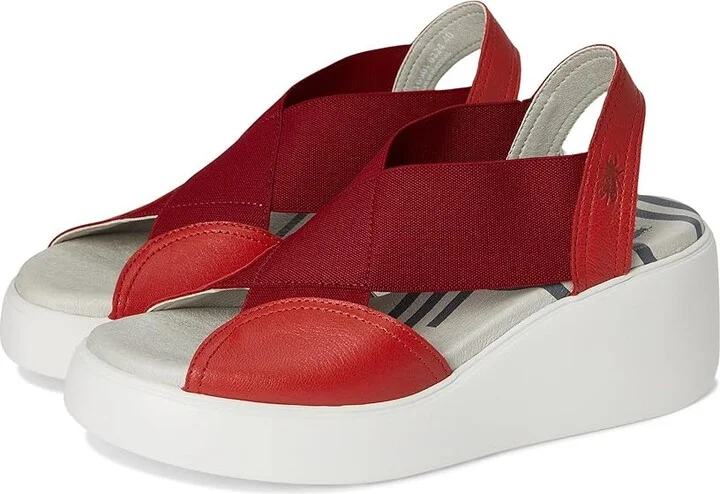 FLY LONDON DAIF216FLY Women's Sandals Devil Red : EU 39 (US Women's 8-8.5) M, Leather