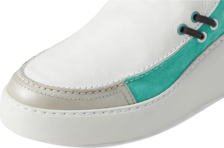 FLY LONDON DAVY667FLY Women's Shoes Silver/White/Spearmint : EU 39 (US Women's 8-8.5) M, Leather - Image 7