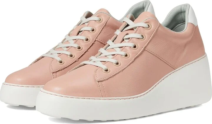 FLY LONDON DELF580FLY Women's Shoes Pink/White Velvet/Dublin : EU 39 (US Women's 8-8.5) M, Leather