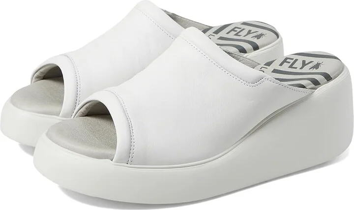 FLY LONDON DOLI042FLY Women's Shoes White Dublin : EU 38 (US Women's 7.5-8) M, Leather
