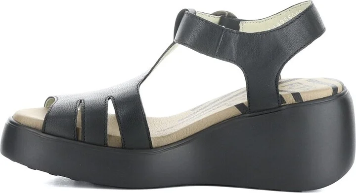 Fly London Duma Leather Wedge Sandal - Image 2