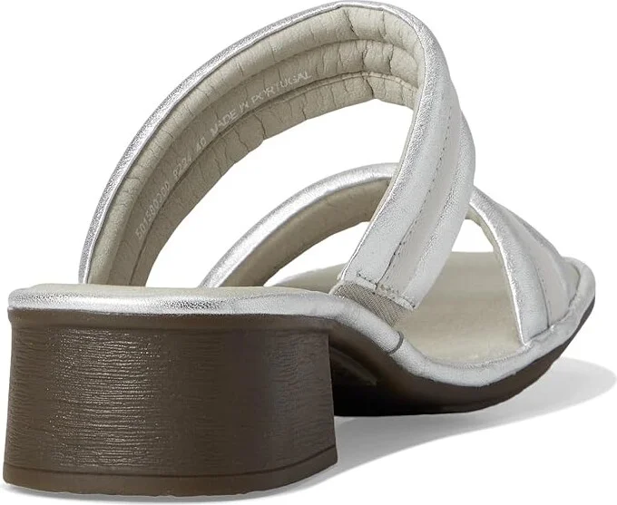 FLY LONDON EITY580FLY Women's Sandals Silver/White : EU 38 (US Women's 7.5-8) M, Leather/Rubber - Image 4