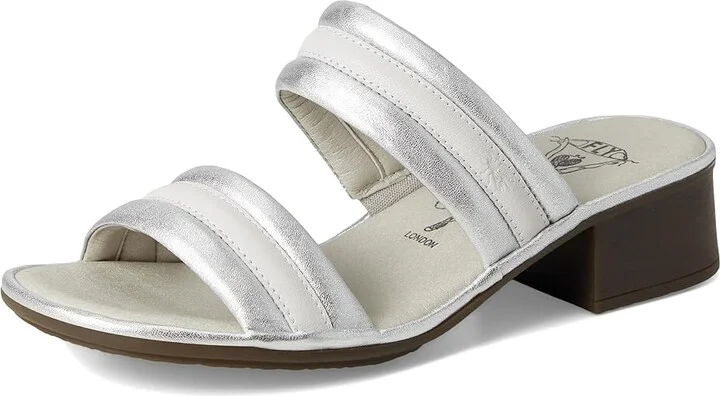 FLY LONDON EITY580FLY Women's Sandals Silver/White : EU 38 (US Women's 7.5-8) M, Leather/Rubber - Image 5