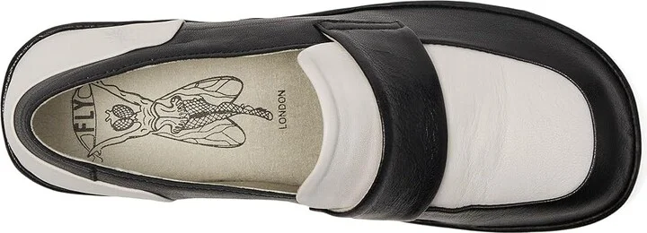 FLY LONDON ELAM574FLY Women's Shoes Black/White : EU 40 (US Women's 9-9.5) M, Leather/Rubber - Image 2