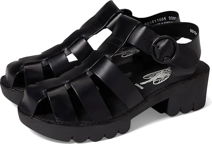 FLY LONDON EMME511FLY Women's Shoes Black Bridle : EU 37 (US Women's 6.5-7) M, Leather