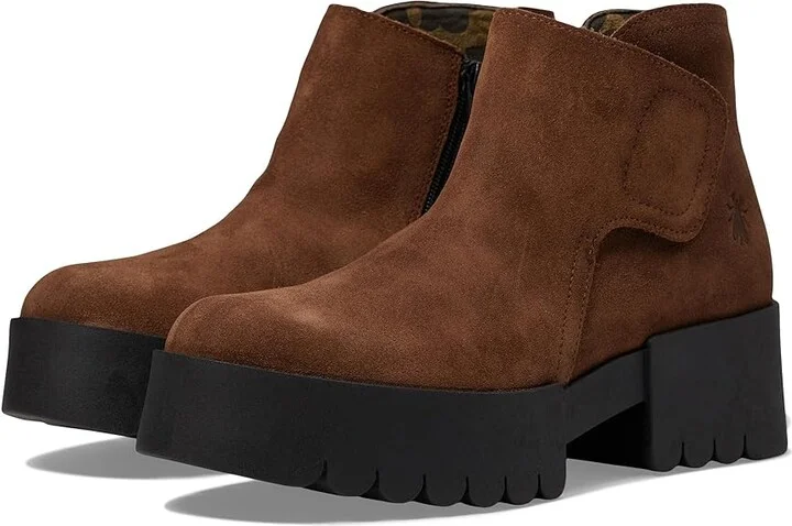 FLY LONDON ENDO006FLY Women's Shoes Camel Oil Suede : EU 38 (US Women's 7.5-8) M, Leather