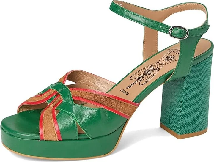FLY LONDON ezui240fly Women's Sandals Smint/Ppk/Black/White : EU 40 (US Women's 9-9.5) M, Leather - Image 11