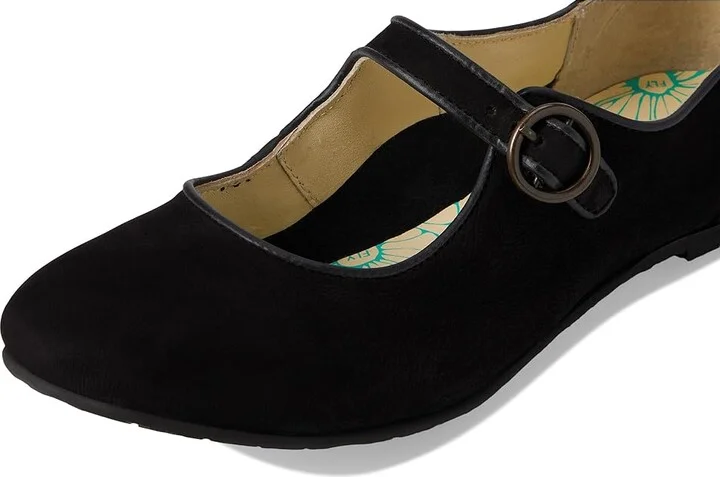 FLY LONDON GACI220FLY Women's Flat Shoes Black : EU 39 (US Women's 8-8.5) M, Leather/Rubber - Image 7
