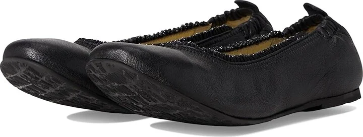 FLY LONDON GOIL222FLY Women's Flat Shoes Black : EU 37 (US Women's 6.5-7) M, Leather/Rubber/Textile