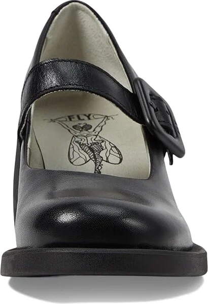 FLY LONDON HUVI044FLY Women's Shoes Black : EU 39 (US Women's 8-8.5) M, Leather - Image 2