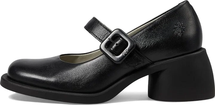 FLY LONDON HUVI044FLY Women's Shoes Black : EU 39 (US Women's 8-8.5) M, Leather - Image 5