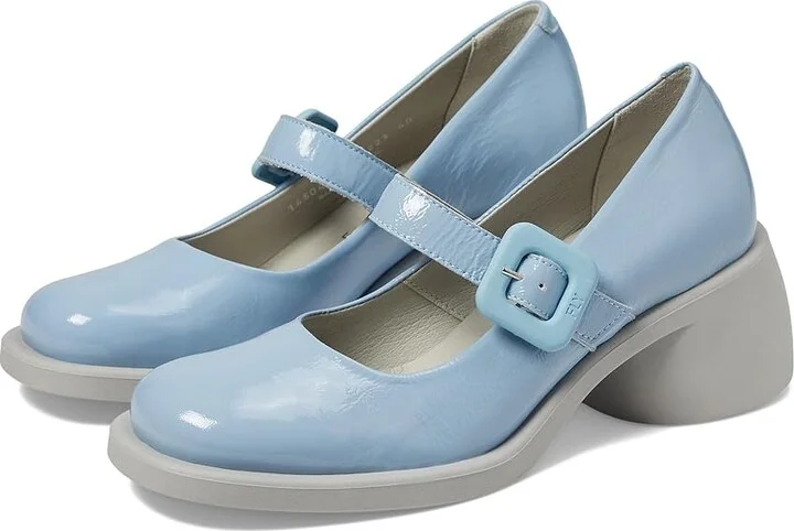 FLY LONDON HUVI044FLY Women's Shoes Sky Blue Nappalak : EU 38 (US Women's 7.5-8) M, Leather
