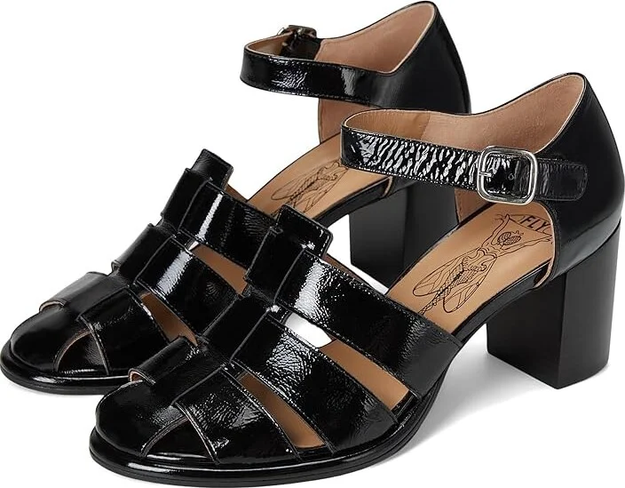FLY LONDON MARG261FLY Women's Flat Shoes Black : EU 41 (US Women's 10-10.5) M, Leather/Rubber