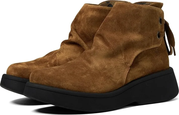 FLY LONDON MEBS189FLY Women's Boots Tobacco : EU 38 (US Women's 7.5-8) M, Suede