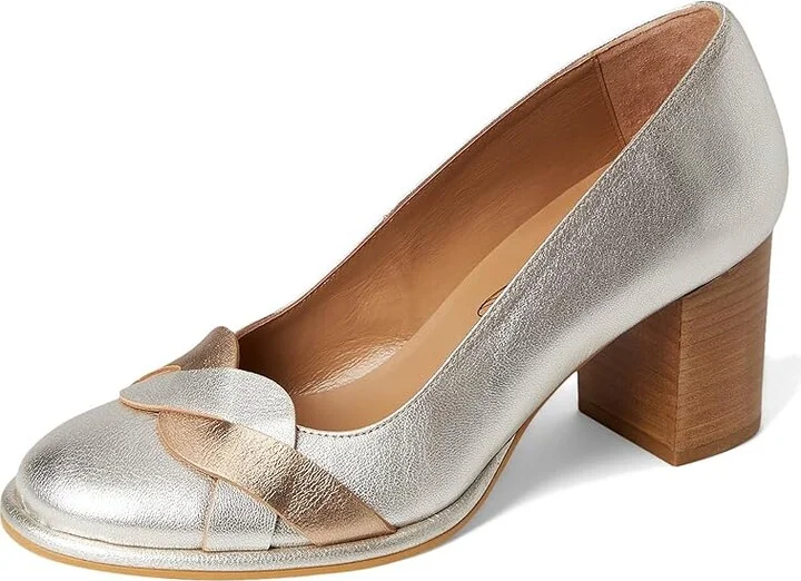 FLY LONDON MEIZ264FLY Women's Flat Shoes Silver/Gold : EU 37 (US Women's 6.5-7) M, Leather/Rubber - Image 5