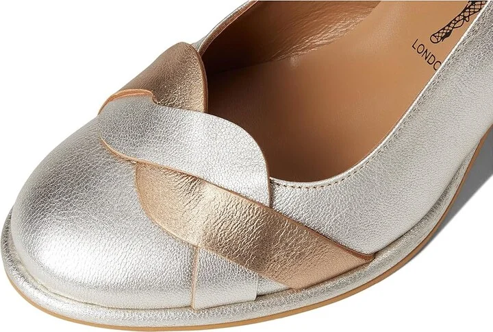FLY LONDON MEIZ264FLY Women's Flat Shoes Silver/Gold : EU 37 (US Women's 6.5-7) M, Leather/Rubber - Image 7