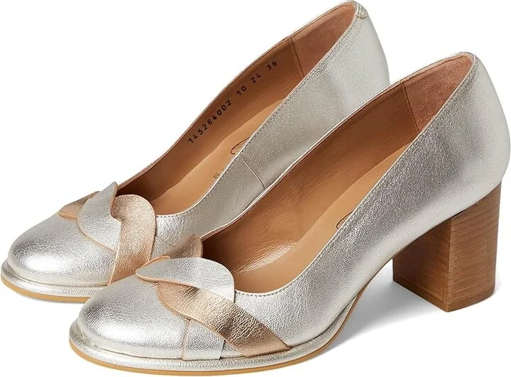 FLY LONDON MEIZ264FLY Women's Flat Shoes Silver/Gold : EU 37 (US Women's 6.5-7) M, Leather/Rubber