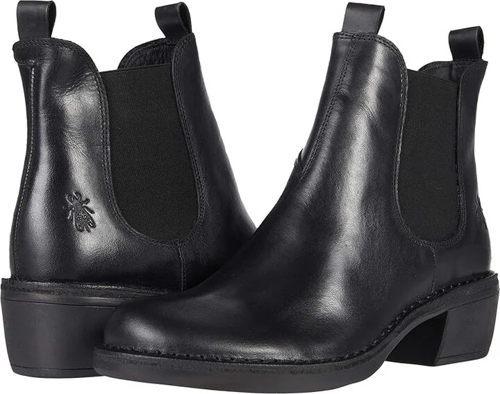 FLY LONDON MEME030FLY Women's Shoes Black Rug : EU 36 (US Women's 5.5-6) M, Leather
