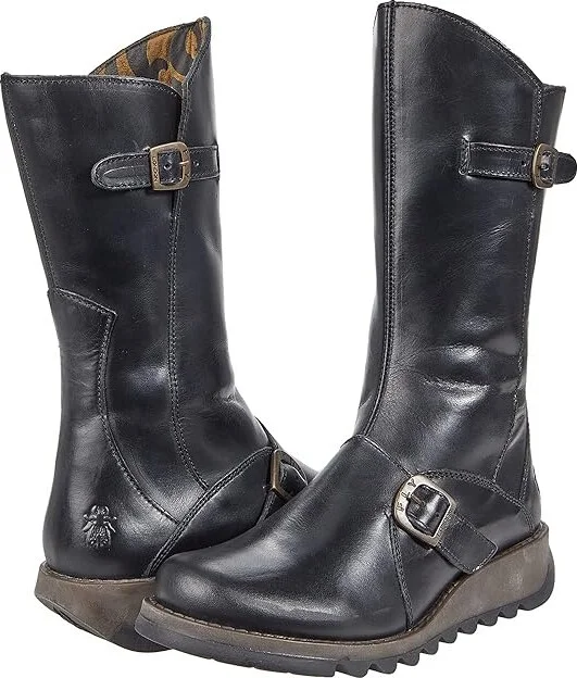 FLY LONDON MES913FLY Women's Shoes Black : EU 40 (US Women's 9-9.5) M, Leather