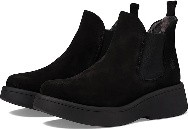 FLY LONDON MULK159FLY Women's Boots Black : EU 39 (US Women's 8-8.5) M, Suede