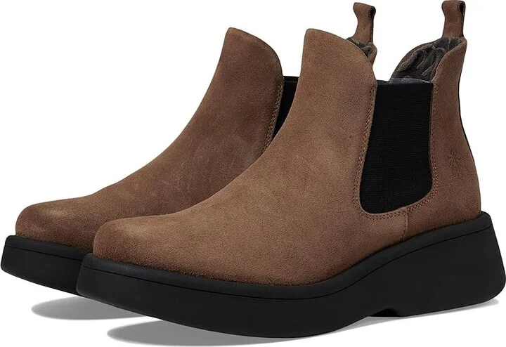 FLY LONDON MULK159FLY Women's Boots Taupe : EU 39 (US Women's 8-8.5) M, Suede