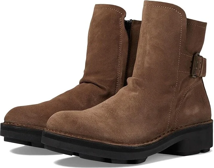 FLY LONDON NAFE142FLY Women's Boots Taupe : EU 40 (US Women's 9-9.5) M, Leather/Suede