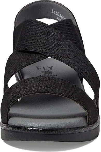 FLY LONDON NOLI056FLY Women's Shoes Black Mousse/Grograin : EU 38 (US Women's 7.5-8) M, Leather - Image 2