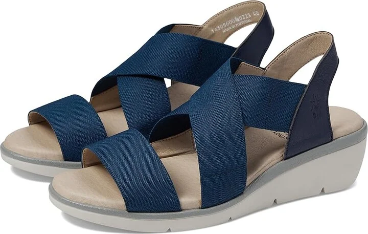 FLY LONDON NOLI056FLY Women's Shoes Ocean Mousse/Grograin : EU 36 (US Women's 5.5-6) M, Leather