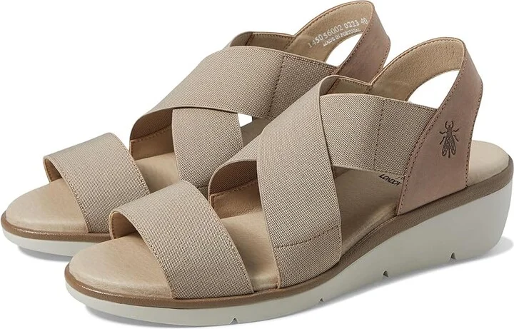 FLY LONDON NOLI056FLY Women's Shoes Taupe Cupido/Grograin : EU 41 (US Women's 10-10.5) M, Leather