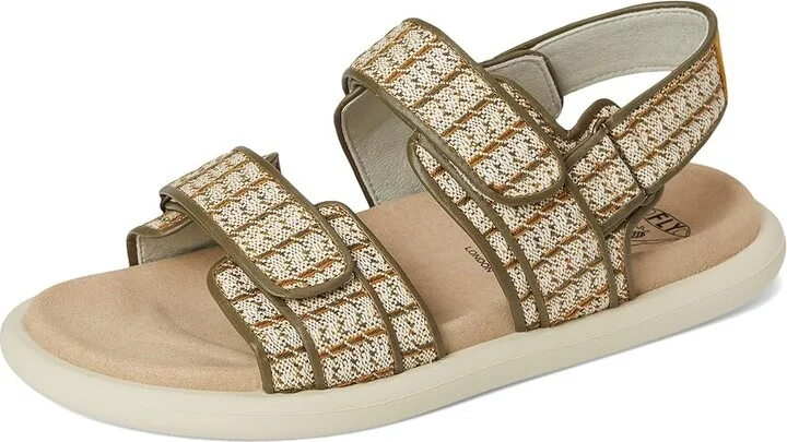 FLY LONDON PAAV228FLY Women's Sandals Khaki : EU 39 (US Women's 8-8.5) M, Rubber/Textile - Image 5